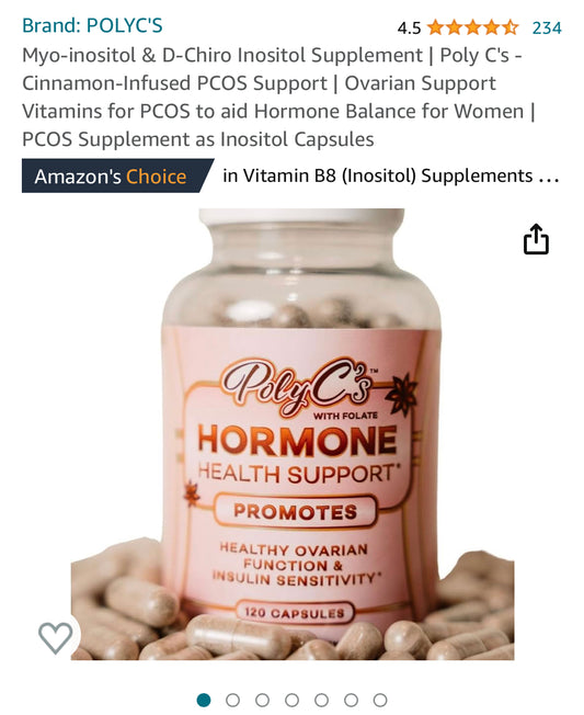 Amazon-s-Choice-for-Best-PCOS-Supplement PolyC's Premium PCOS