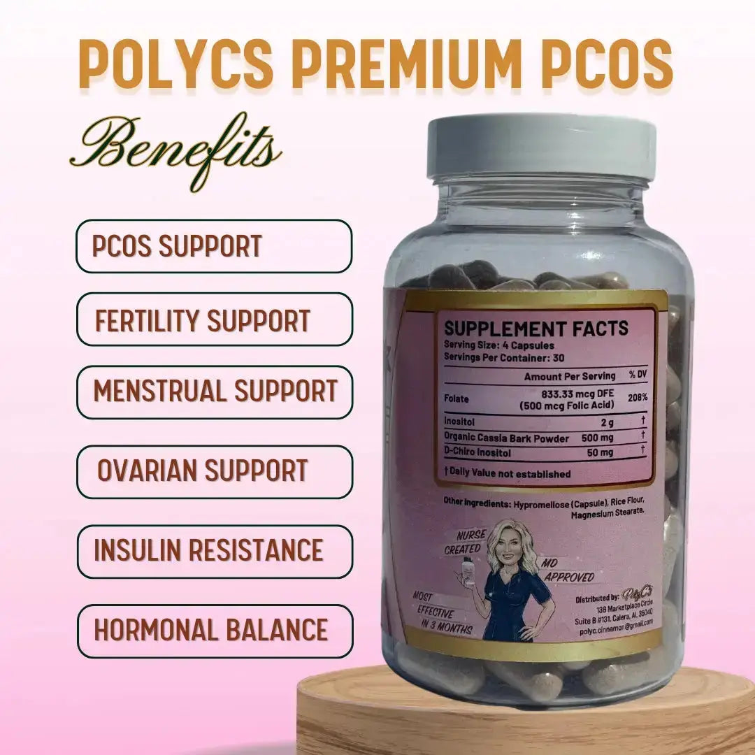 PolyC's Premium PCOS Supplements - 5 Month Supply PolyC's Premium PCOS